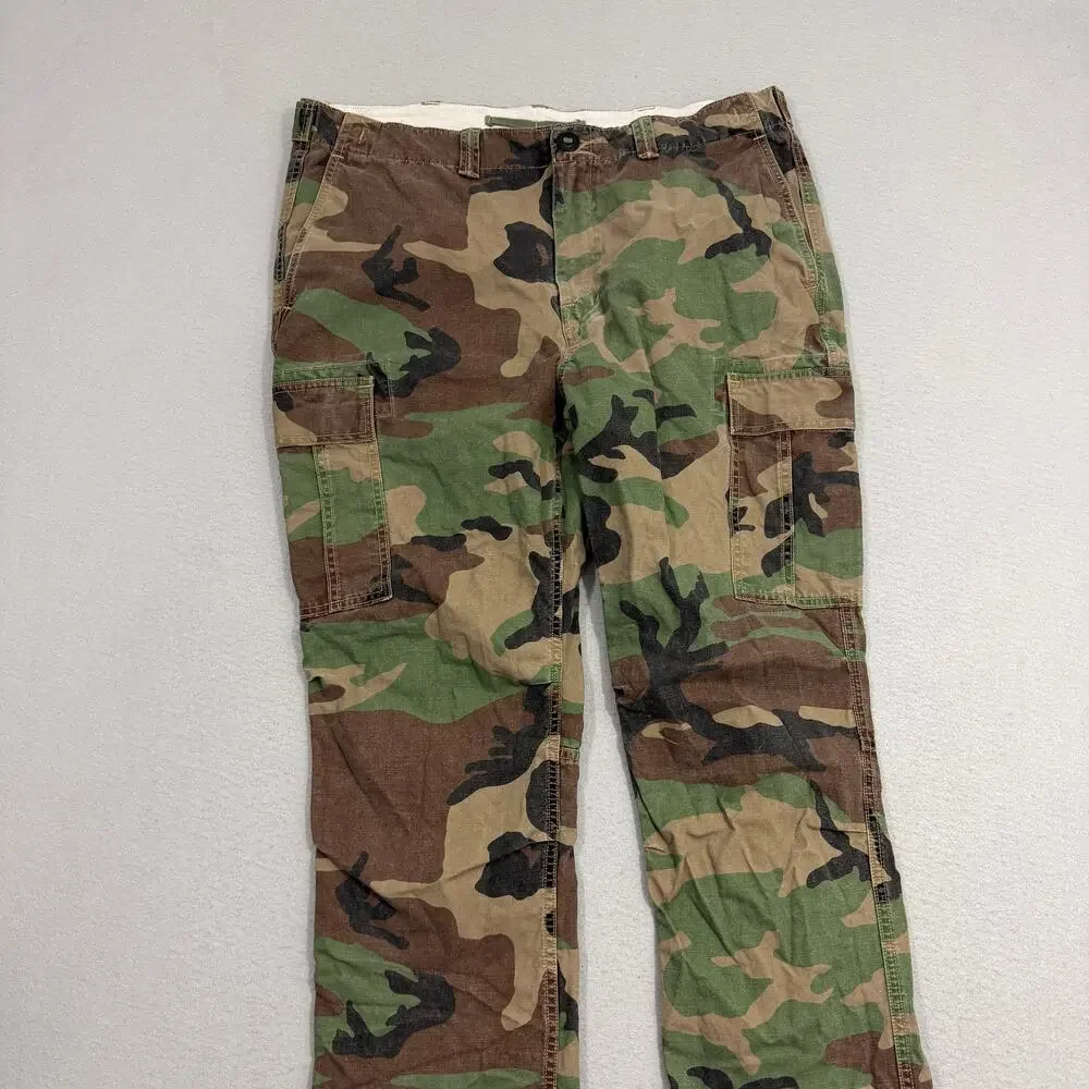 Polo Ralph Lauren Camo Utility Cargo Pants Men's 36x30 Camouflage Army Woodland